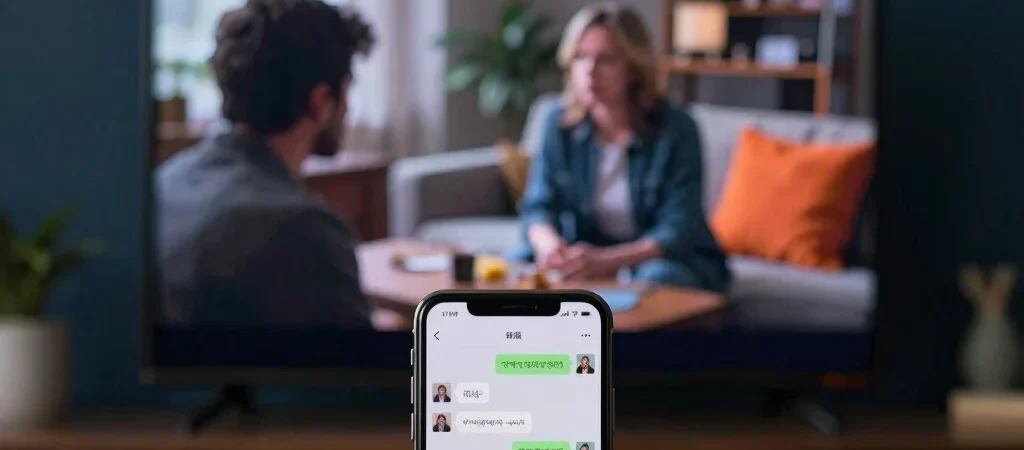 The Group Chat Is Part of the TV Screen
