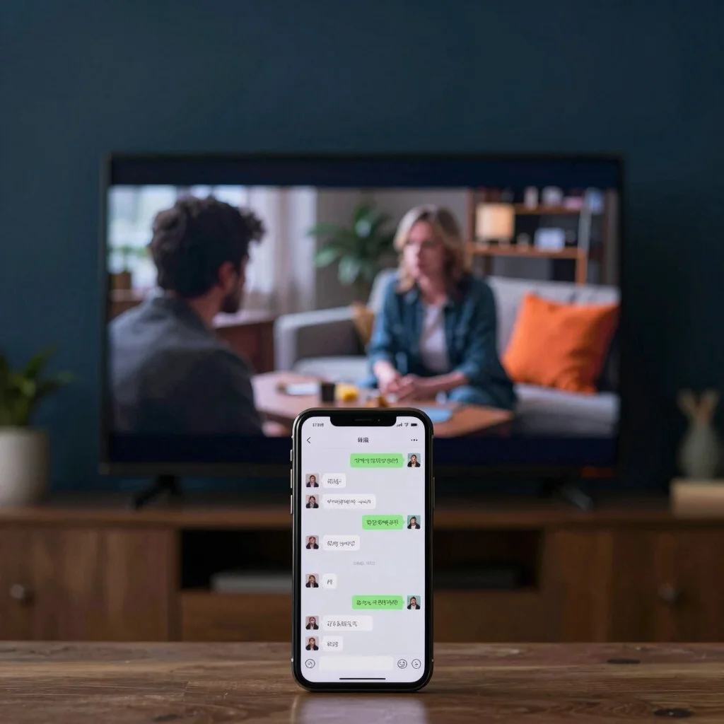 The Group Chat Is Part of the TV Screen